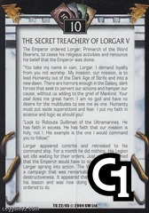 The Secret Treachery of Lorgar V